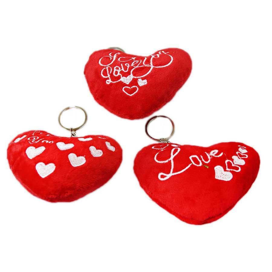 Fury Heart Shaped ' I LOVE YOU' Keyring Keychain for Loved Ones 4961 (Large Letter Rate)