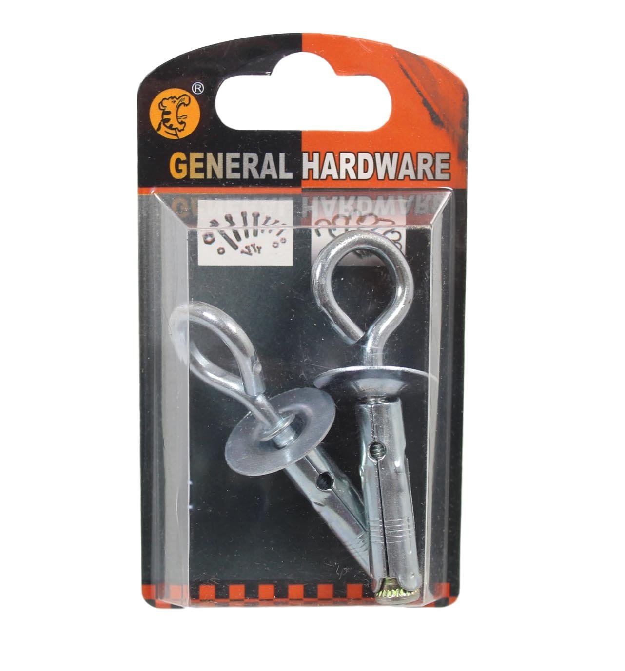 General Hardware Hooks Set Chrome Indoor Use 2 Pack 5383 (Parcel Rate)