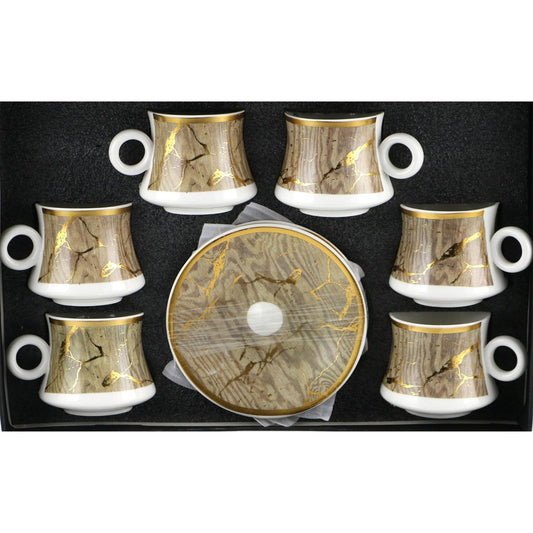 Durane Sylva Tea Set 12pc 200ml Assorted Colours 10524 (Parcel rate)