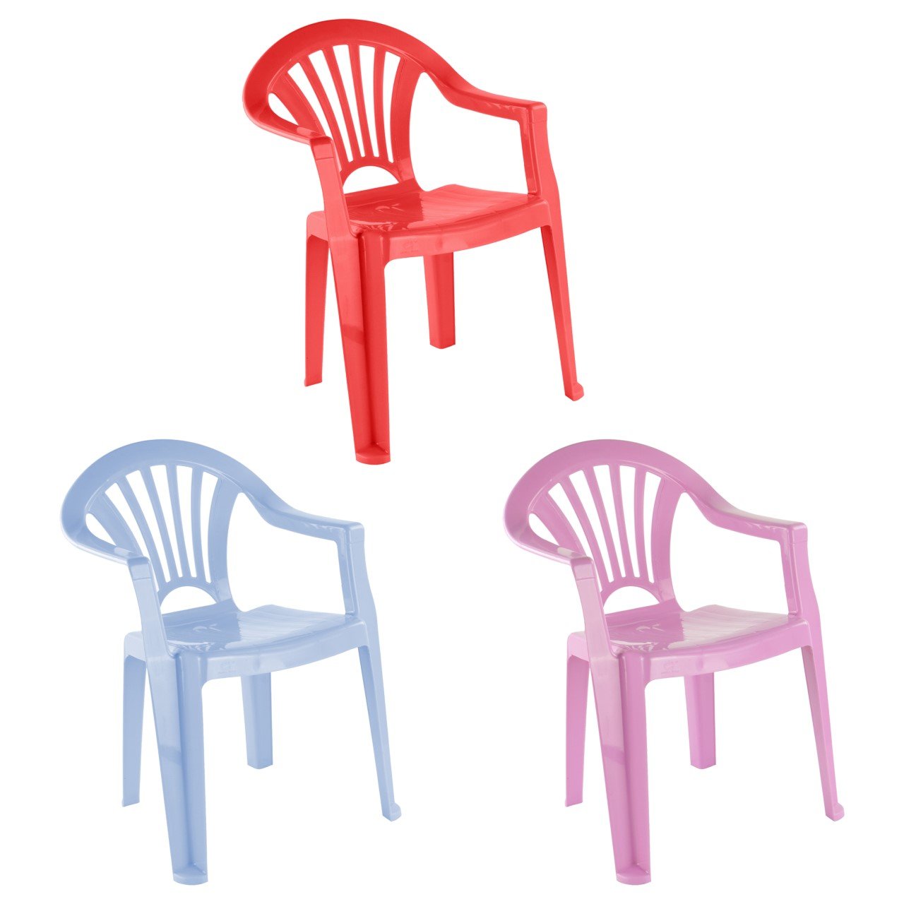 Kids Plastic Outdoor Chairs Bobby Random Colour Sent 8301/9101 (Big Parcel Rate)