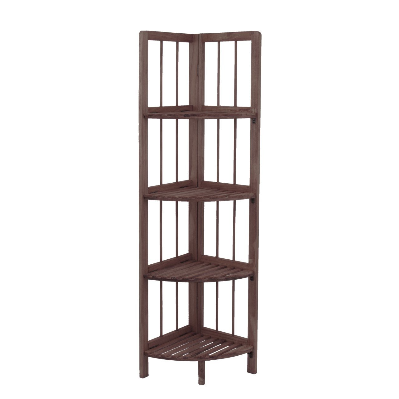 4 Tier Coffee Wooden Corner Rack Multipurpose Use Wooden Rack 28 x 26 x 110cm 8787 (Parcel Rate)