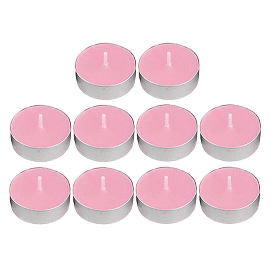 Beautifully Scented Opella Sunset Pink 12 Tealight Candles 3.5 Hour Burn Time CD001SP (Parcel Rate)