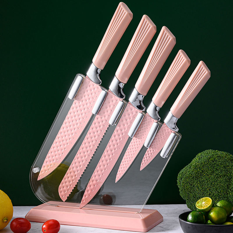6 Piece Knife Set Assorted Colours Pink / Blue 6702 (Parcel Rate) – [C3]  Manchester Wholesale