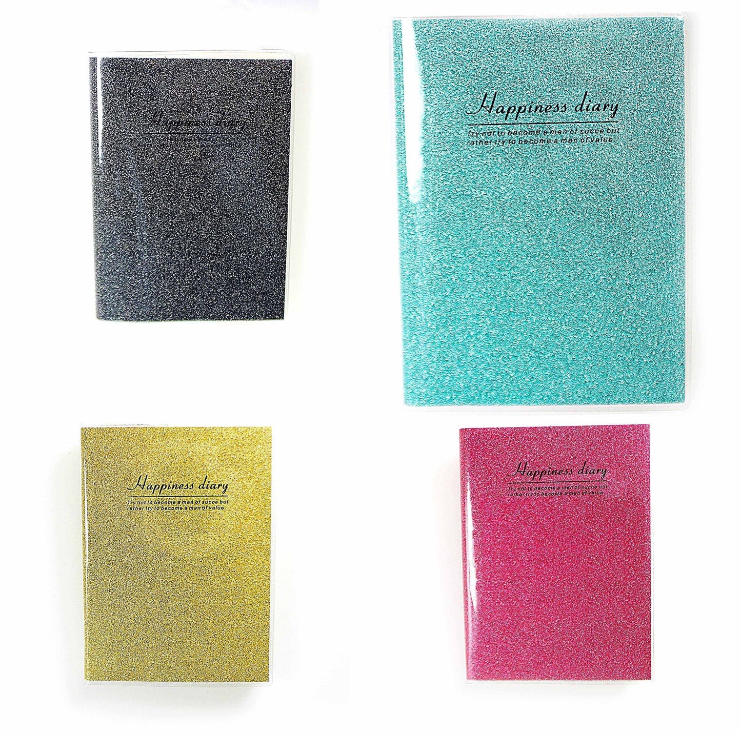 Happiness Diary Notebook 24 x 17.5 cm Assorted Colours 4659 (Large Letter Rate)