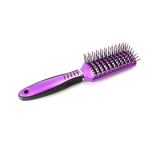 Fashion Hair Styling Rib Brush Plastic Salon Brush 20cm 2186  A (Parcel Rate)
