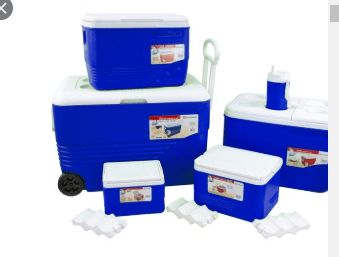 Ice Chest Cooler Box Set of 6 Piece Blue 1.25L / 6L / 14L / 31L / 60L 80163508B (Big Parcel)