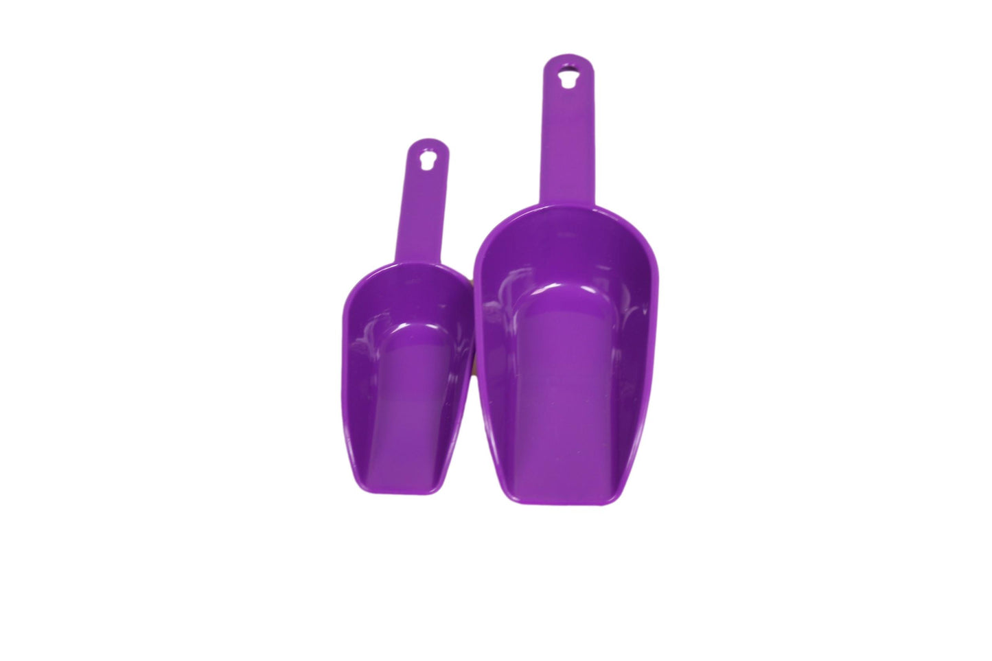Plastic Food Sweets Candy Scoop Shovel Set of 4 Assorted Colours AK459 A (Parcel Rate)