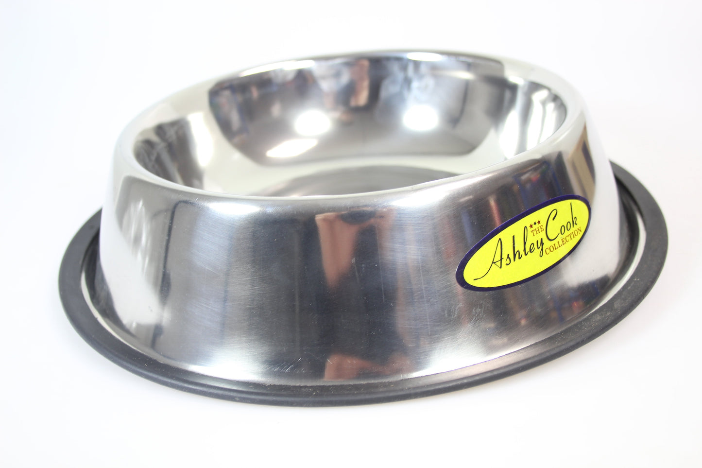 Silver Stainless Steel Basic Dog Bowl 1 Piece 270g 30 x 7cm ST9410 (Parcel Rate)