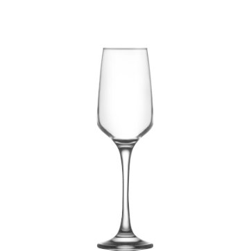 Champagne Flute Glasses 230cc Pack of 3 AL545A (Parcel Rate)