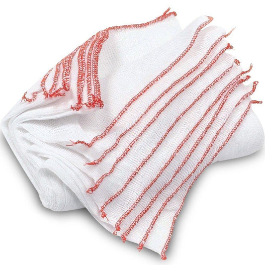 White Dish Cloth 10 x 12" Pack of 15 LL5002 (Parcel Rate)