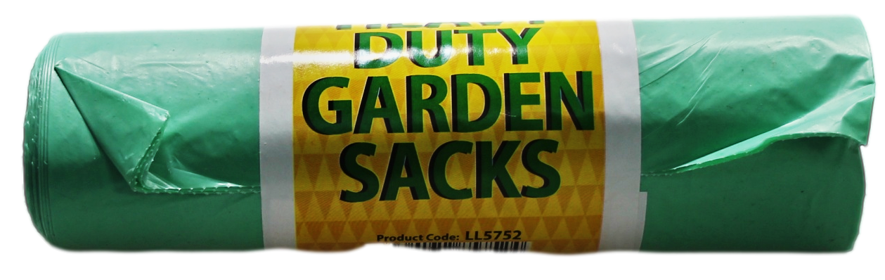 Garden Heavy Duty Garden Sacks Bin Bags Roll of 10 LL5752 (Parcel Rate)