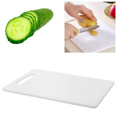 Professional Kitchen Chopping Board Plastic White Large 23 x 37.5 cm 0451 (Parcel Rate)