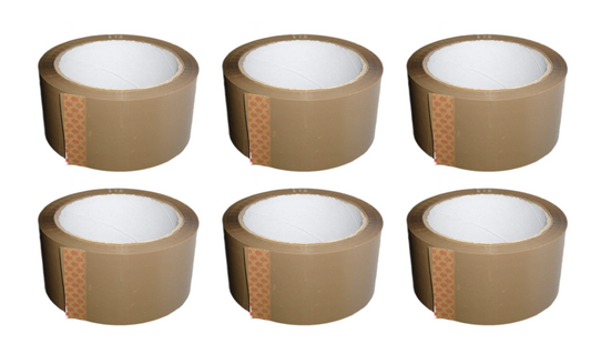 Rapide Brown Tape 48 mm x 40 m Pack of 6 4004 / MEX6001B (Parcel Rate)