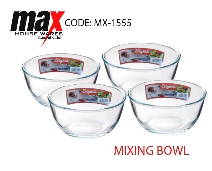 0.5L Round Mixing Bowl 14.50cm x 6.50cm MX1555 (Parcel Rate)