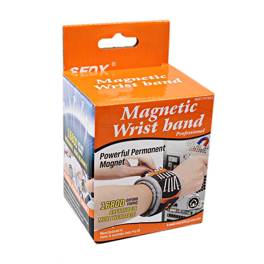 Strong Magnetic Wristband Adjustable Wristbands For Screws Bolts Etc 5151 (Parcel Rate)
