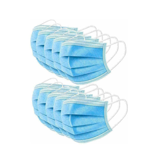 50 Piece (1 Pack )Safety Adults Disposable Surgical Earloop Salon Face Mask Flu Anti-Dust UK 99999 (Parcel Rate)