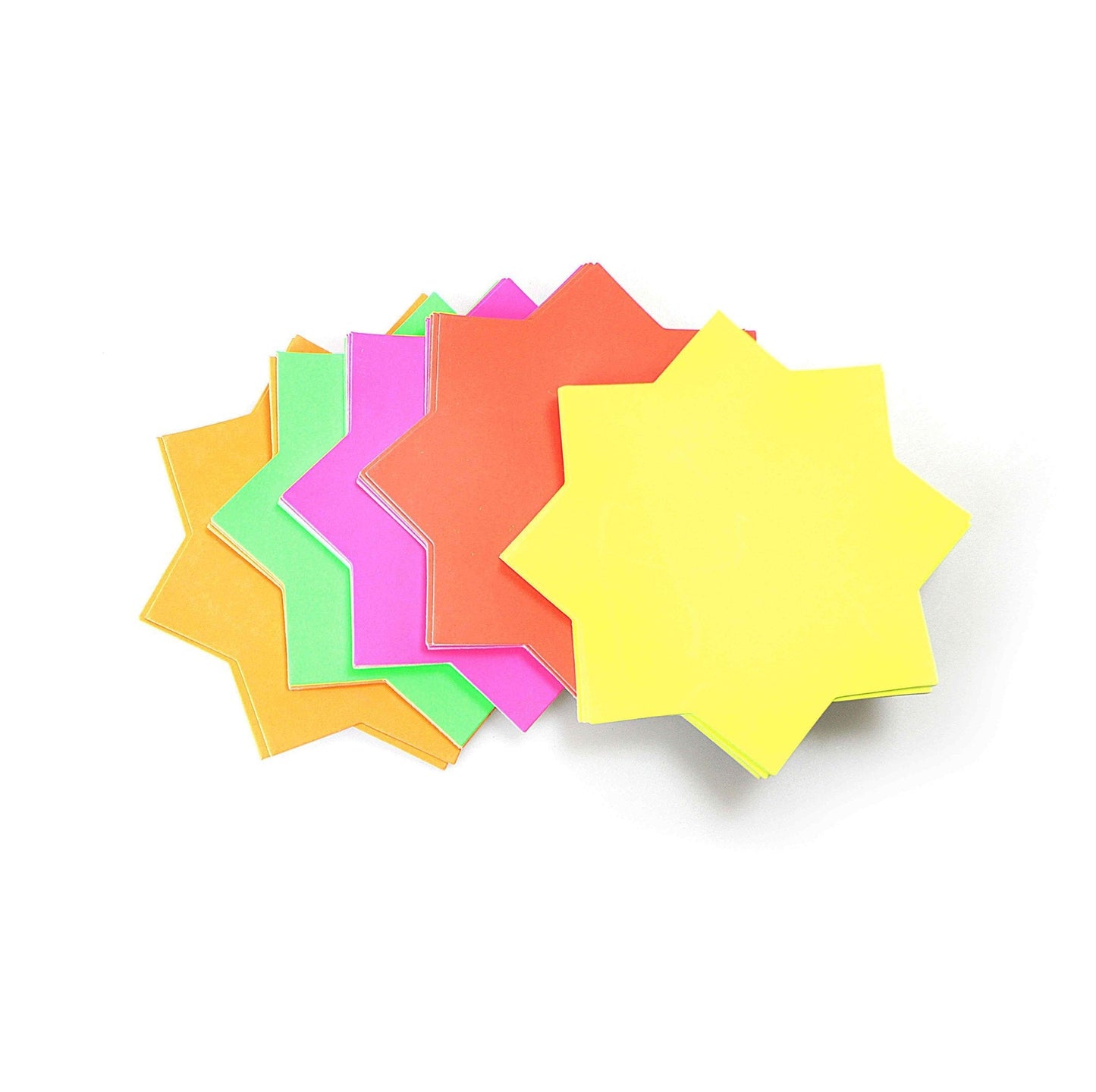 Medium Neon Stars 17.6 x 13.1 x 1.5 cm Pack of 40 P2045 (Large Letter Rate)