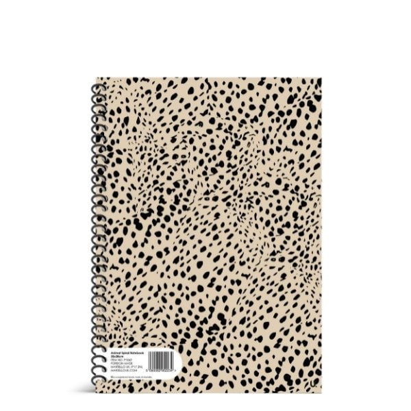 Animal Spiral Notebook 20 x 28cm School Assorted Designs P1062 (Parcel Rate)