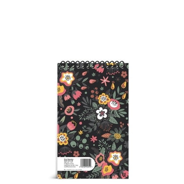 Floral Reporters Note Pad 5"x8" School Assorted Designs P1071 A  (Parcel Rate)