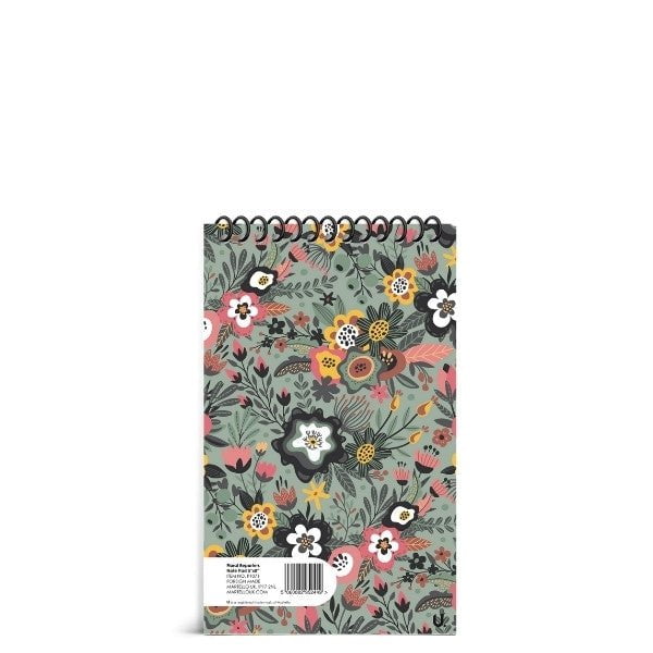 Floral Reporters Note Pad 5"x8" School Assorted Designs P1071 A  (Parcel Rate)