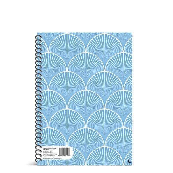 Geo Spiral Notebook 20 x 28cm School Assorted Designs P1074 A  (Parcel Rate)