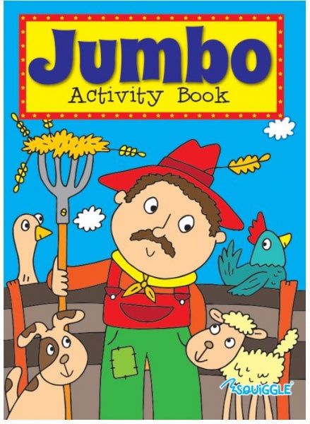 Jumbo Childrens Activity Home Book Fun Theme Girls Boy 2 Designs P2172 (Parcel Rate)