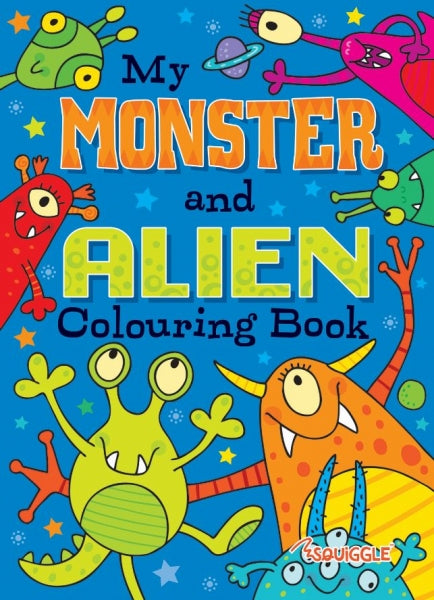 Children's Fun Colouring In Books Monsters And Dinosaur Theme Books 36 Pages A4 P2806 (Large Letter Rate)