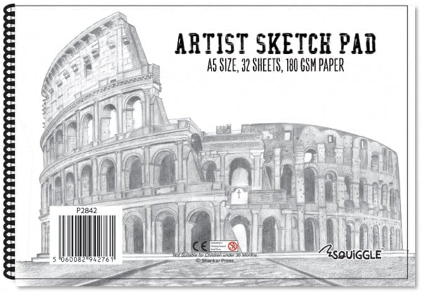 A5 Artist Sketch Book Art Crafts School College Home P2842 (Parcel Rate)