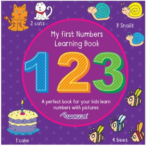 My First ABC/123 Learning Book 2 Assorted Designs 21 x 21 cm P2853 (Parcel Rate)