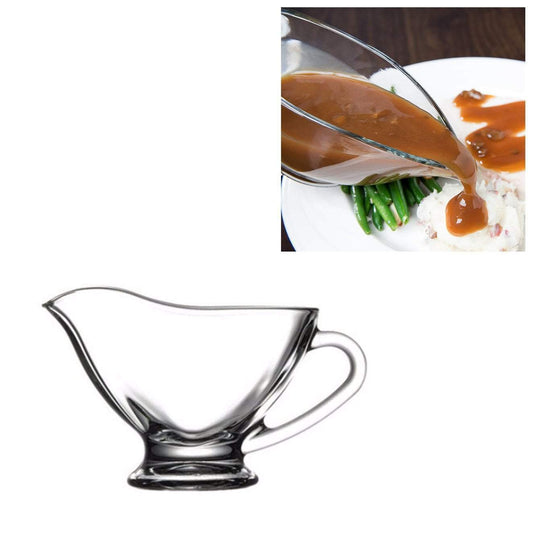 Pasabahce Glass Gravy Boat Kitchen Dining With Handle GB 55022 (Parcel Rate)