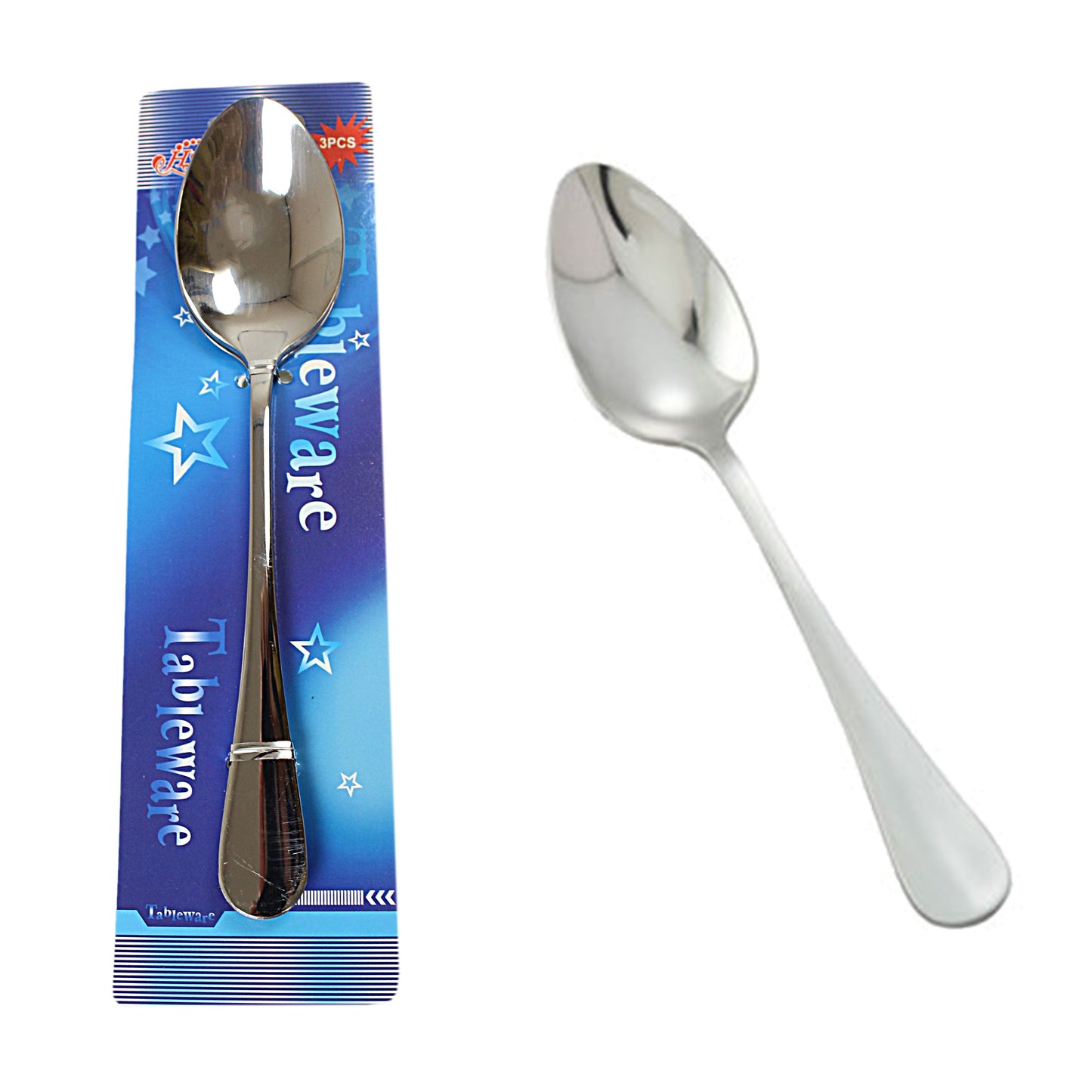 Stainless Steel Table Spoons 18.3 cm Pack of 3 0795 (Large Letter Rate)
