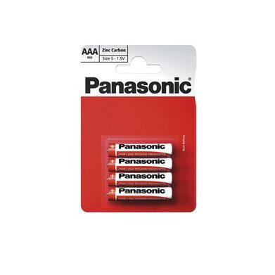 4x Panasonic AAA Batteries Zinc Carbon 1.5V Battery PANAR03RB4 A (Large Letter Rate)