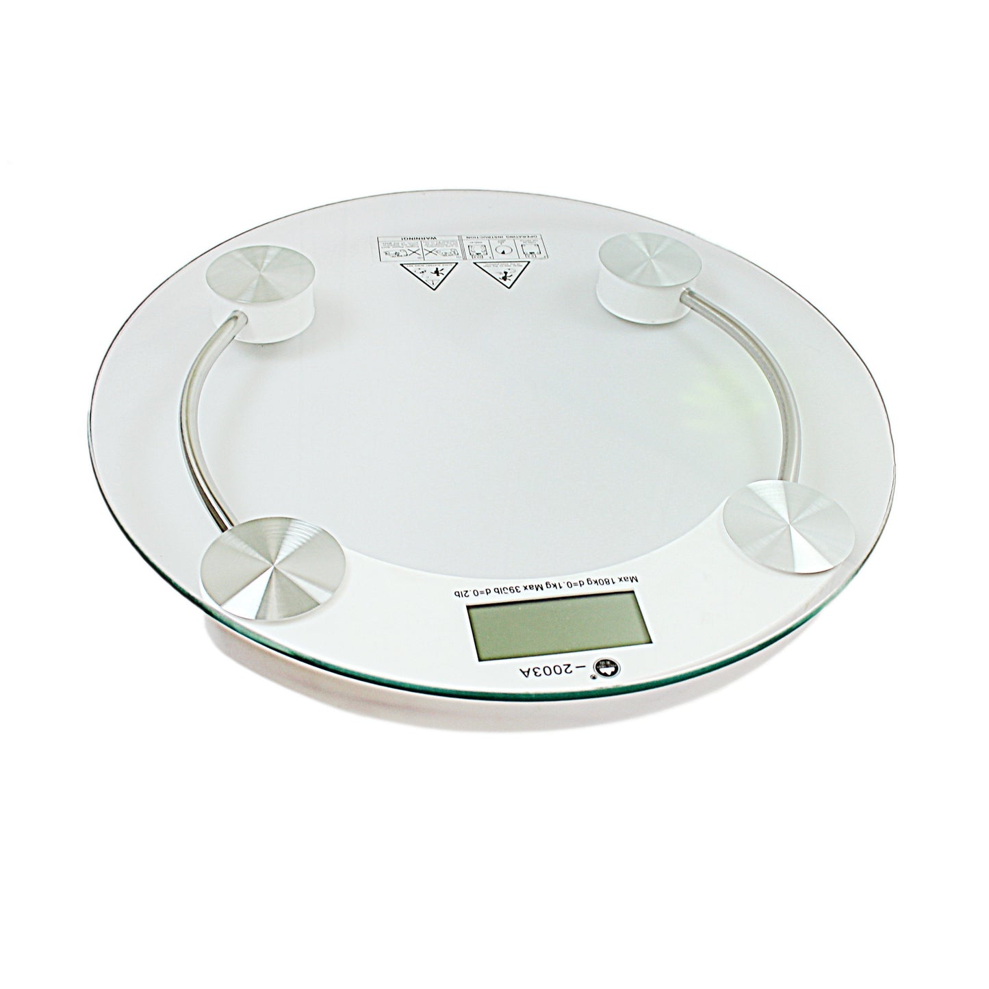Glass Bathroom Weighing Scale Round 0100 (Parcel Rate)