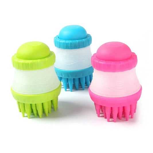 Dog Washer Bath Massage Brush Cleaning Assorted Colours 6723 (Parcel Rate)