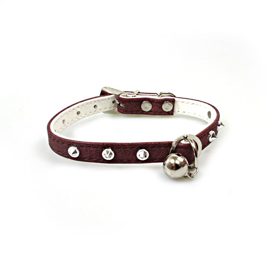 Pet Dog Puppy Cat Collar with Bell Assorted Colours 4992 (Large Letter Rate)