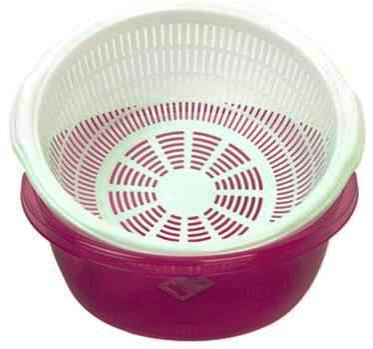 Strainer with Bowl 4.5 Litres Kitchen Home D10211 (Parcel Rate)