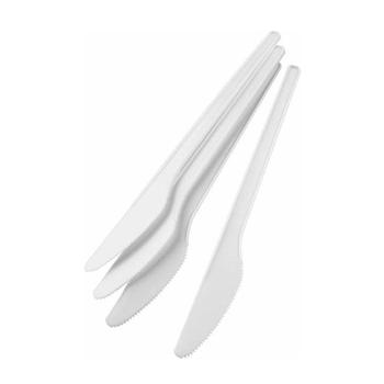 Plastic Disposable Party White Plastic Knives 100 Pack ST1162 (Parcel Rate)
