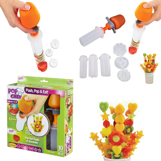 Pop Chef Push Pop And Eat 6 Shapes 5000 (Parcel Rate)