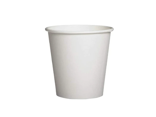 Disposable Paper Drinking Cups Pack of 50 6oz White SK28074 A  (Parcel Rate)