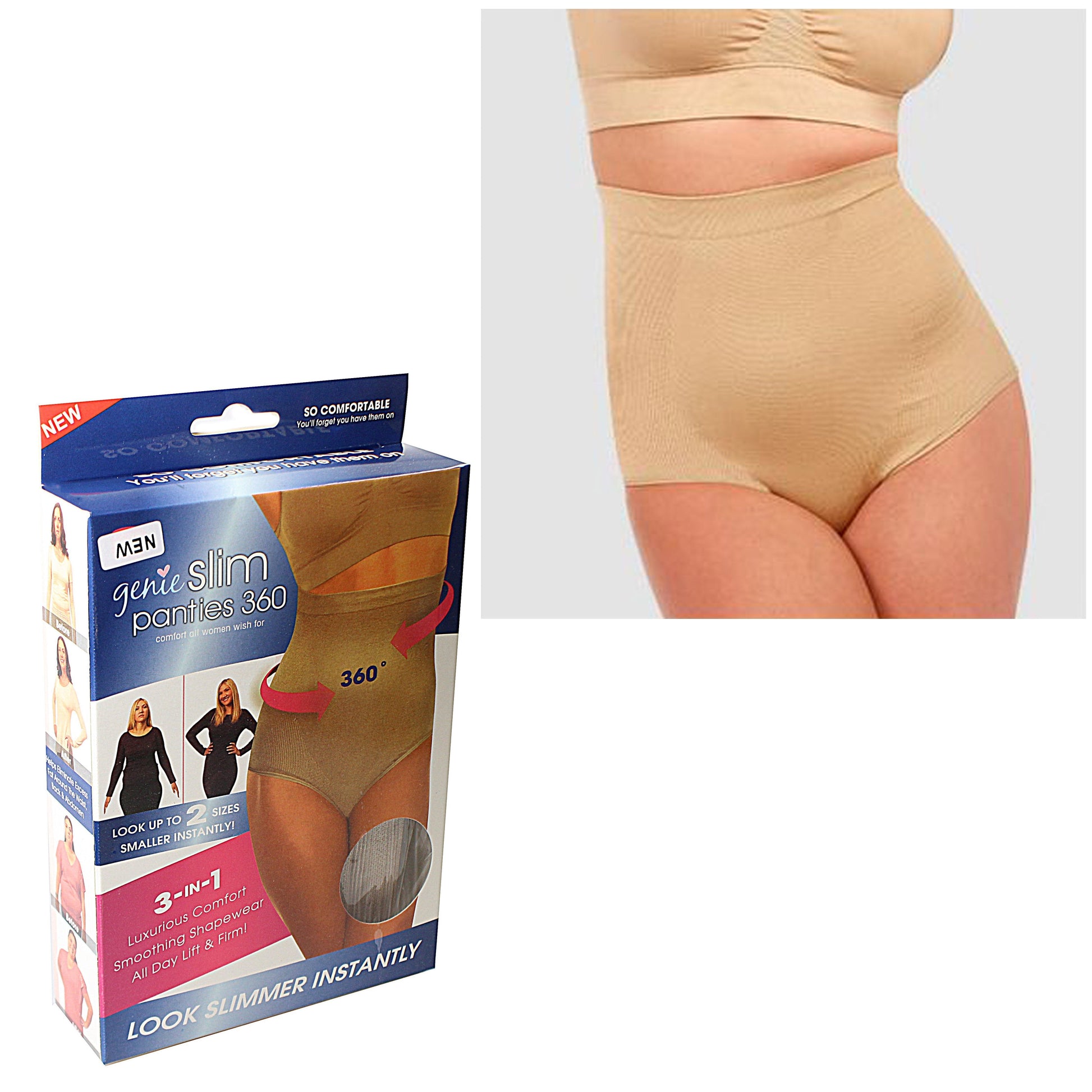 Genie Slim Panties 360 Degrees Underwear Assorted Colours and Sizes 45 –  [C3] Manchester Wholesale