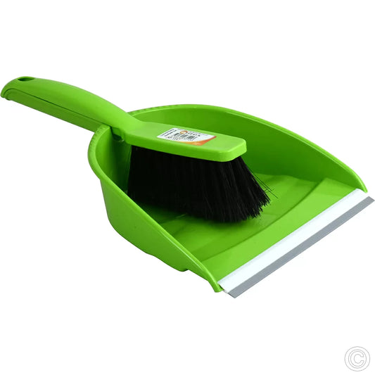 Plastic Dustpan and Brush Set 23 x 30 cm Assorted Colours AP124 / ST01240 (Parcel Rate)