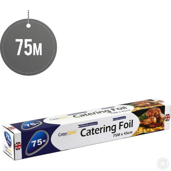 Aluminium Premium Quality Catering Foil 75m x 45cm Home Kitchen ST1737 A  (Parcel Rate)