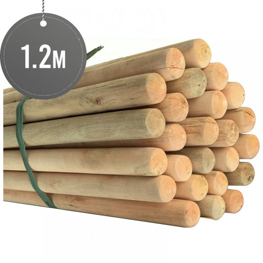 Wooden Stick for Mop / Brush Multipurpose Use 120cm WS85 (Big Parcel Rate)