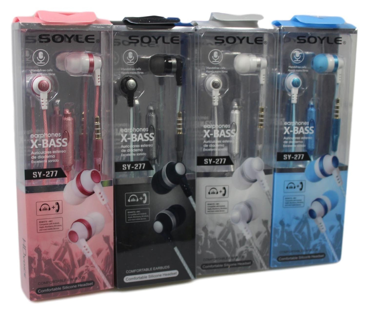 Soyle X-Bass Earphones Comfortable Silicone Headset 4 Colours Available  5270 (Parcel Rate)