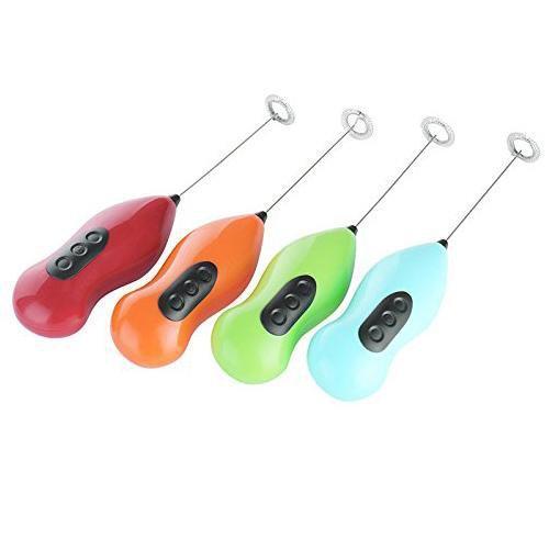 Hand Stirrer Coffee Milk Frother Stirrer Battery Operated 22 cm Assorted Colours 0129 A  (Parcel Rate)