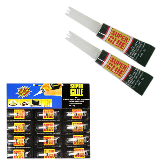 Pack Of 12 Multipurpose Super Strong Glue Home Diy 4063 (Large Letter Rate)