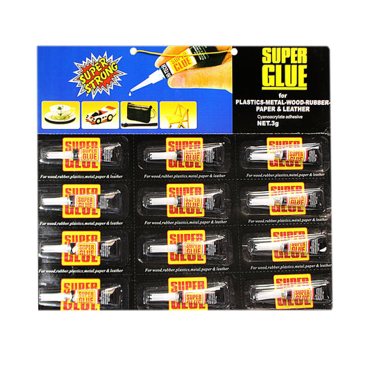 Multi Purpose Super Glue 12 Pcs Home Diy 0001 (Large Letter Rate)
