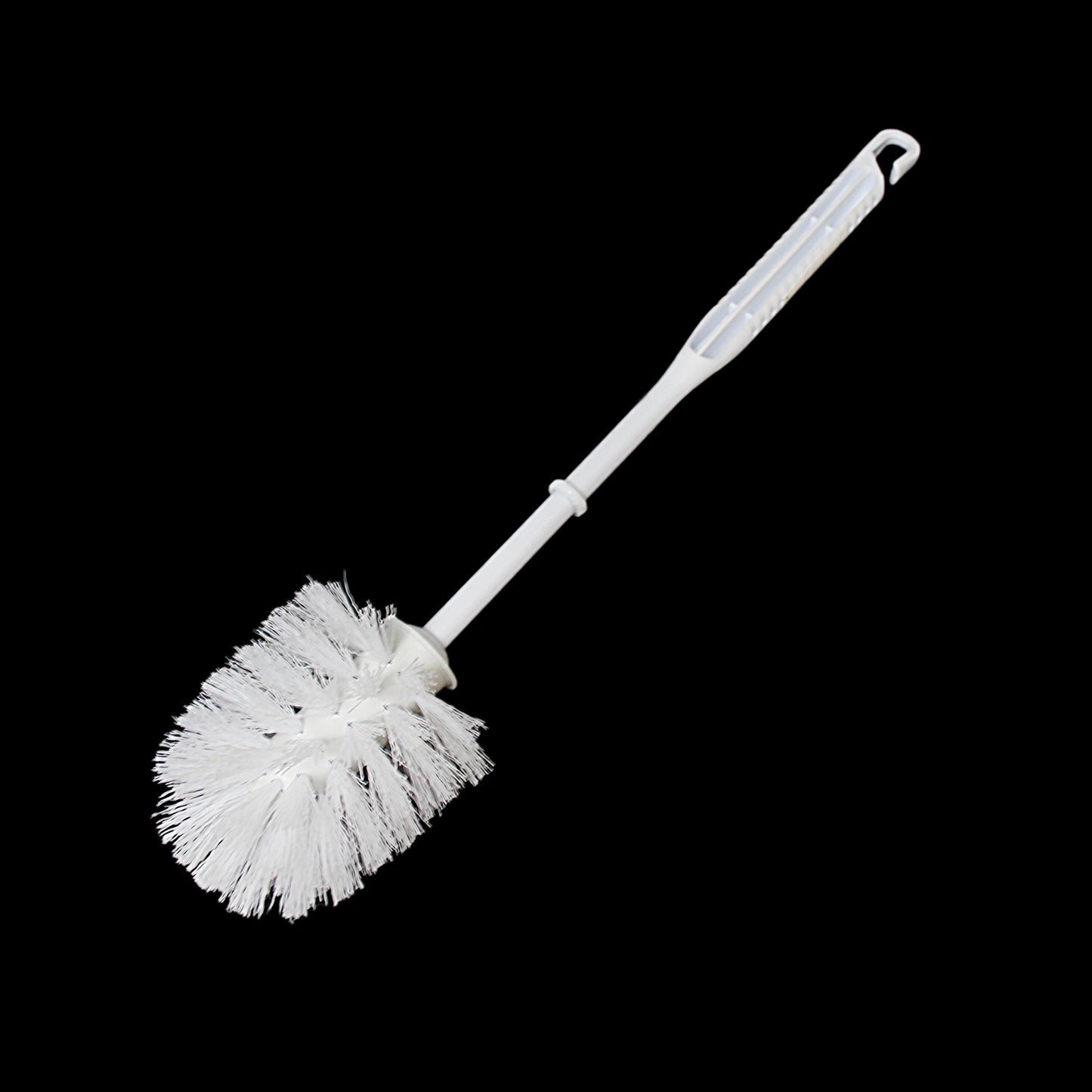 White Plastic Toilet Brush Bathroom Cleaning 37 cm 0437 (Parcel Rate)