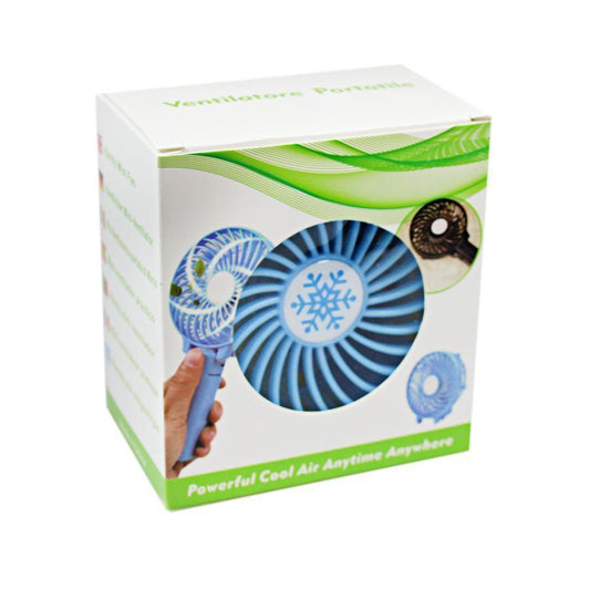 Mini Portable Multi Colours  Rechargeable USB Powered Ventilator Cooling Fan 4267 (Parcel Rate)