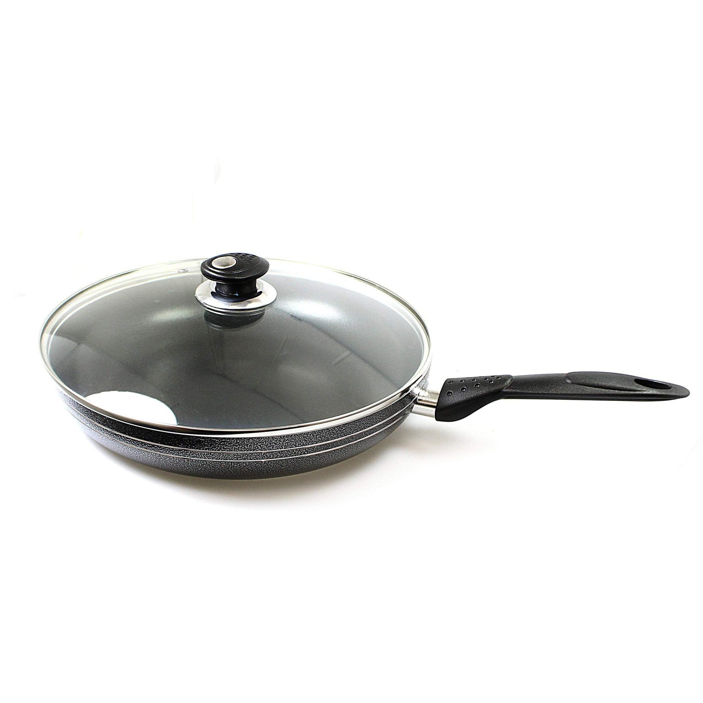 Una Non Stick Frying Pan With Lid 24cm Ind Base 2764/2794 (Parcel Rate)